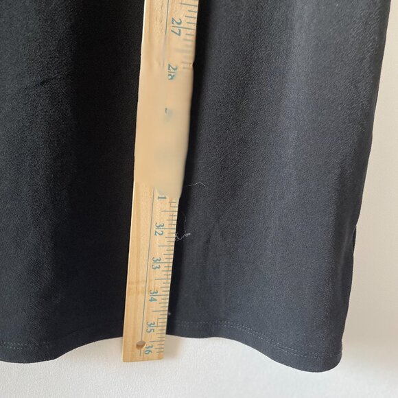 Michael Kors Womens Black Short Sleeve Whimsigoth Mesh Shift Dress Size Medium - Picture 8 of 10